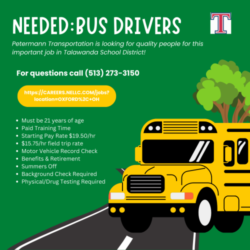 Bus Drivers wanted advertisement